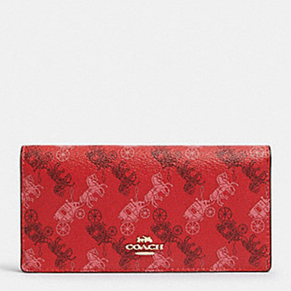 COACH BIFOLD WALLET WITH HORSE AND CARRIAGE PRINT F87933
